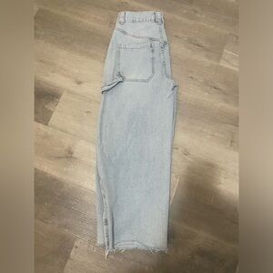 Avec Les Filles Light Blue Straight Leg Jeans